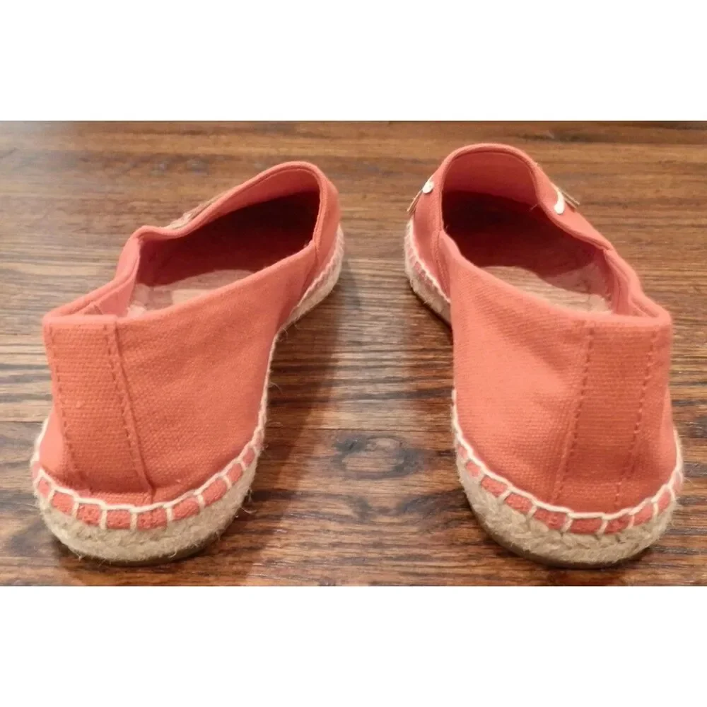 Tory Burch Chinese New Year Ox Espadrilles Orange Shoes Slippers Flats Size 6.5M